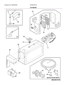 Ice Maker parts for Frigidaire Refrigerator FFHB2750TS6 from AppliancePartsPros.com