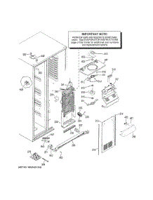 Freezer Section parts for Ge Refrigerator GSE25GGHHCWW from AppliancePartsPros.com