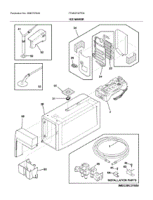 Ice Maker parts for Frigidaire Refrigerator FFHB2750TD5 from AppliancePartsPros.com