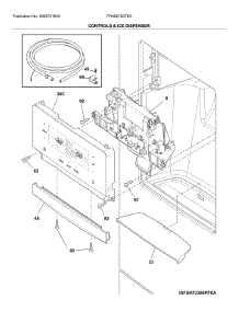 Dispenser parts for Frigidaire Refrigerator FFHB2750TD5 from AppliancePartsPros.com
