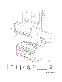 Installation Parts parts for Ge Microwave PVM9179DF3WW from AppliancePartsPros.com