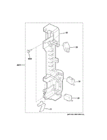 Latch Board Parts parts for Ge Microwave PVM9179SF3SS from AppliancePartsPros.com