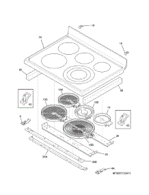 Maintop parts for Kenmore Range 790.97723411 (79097723411, 790 97723411) from AppliancePartsPros.com
