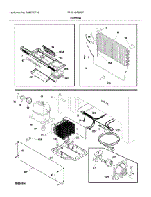 System parts for Frigidaire Refrigerator FPRU19F8RFF from AppliancePartsPros.com