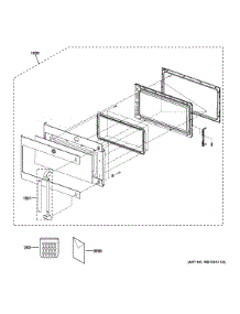 Door Parts parts for Ge Microwave CSA1201RSS05 from AppliancePartsPros.com