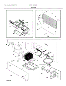 System parts for Frigidaire Refrigerator FGRU19F6QFD from AppliancePartsPros.com