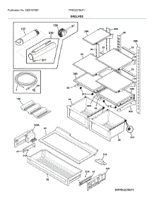 Shelves parts for Frigidaire Refrigerator FPBC2278UF1 from AppliancePartsPros.com