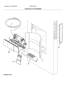 Control & Ice Dispenser parts for Frigidaire Refrigerator FPBC2278UF1 from AppliancePartsPros.com