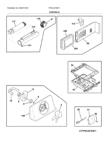 Controls parts for Frigidaire Refrigerator FPSC2278UF1 from AppliancePartsPros.com