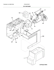 Ice Container parts for Frigidaire Refrigerator FPSC2278UF1 from AppliancePartsPros.com