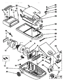 Vacuum Cleaner parts for Kenmore Vacuum 116.32725900 (11632725900, 116 32725900) from AppliancePartsPros.com