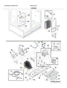 System parts for Frigidaire Refrigerator FPSC2278UF1 from AppliancePartsPros.com