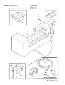 Ice Maker parts for Frigidaire Refrigerator FPBG2277RF9 from AppliancePartsPros.com