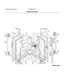 Fresh Food Doors parts for Frigidaire Refrigerator FPBG2277RF9 from AppliancePartsPros.com