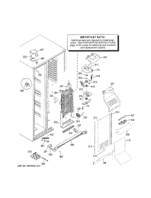 Freezer Section parts for Ge Refrigerator GSS23HSHJCSS from AppliancePartsPros.com