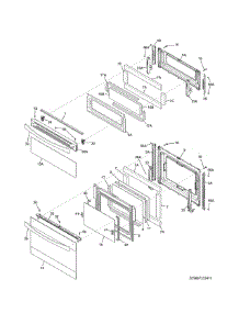 Doors parts for Kenmore Range 790.97313411 (79097313411, 790 97313411) from AppliancePartsPros.com