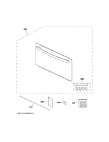 Door Parts parts for Ge Microwave PSB9120DF3WW from AppliancePartsPros.com