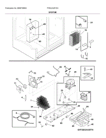 System parts for Frigidaire Refrigerator FFSC2323TS3 from AppliancePartsPros.com