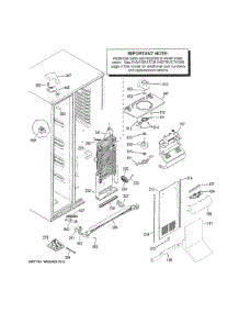 Freezer Section parts for Ge Refrigerator GSE23GSKJCSS from AppliancePartsPros.com