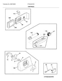 Controls parts for Frigidaire Refrigerator FFSC2323TS3 from AppliancePartsPros.com