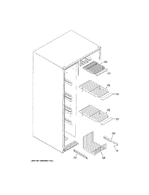 Freezer Shelves parts for Ge Refrigerator GSE23GSKJCSS from AppliancePartsPros.com