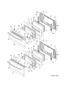 Doors parts for Kenmore Range 790.97413411 (79097413411, 790 97413411) from AppliancePartsPros.com
