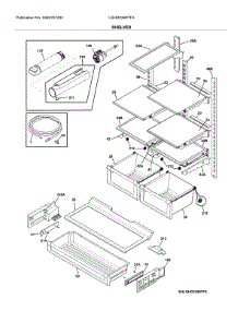 Shelves parts for Frigidaire Refrigerator LGHD2369TF4 from AppliancePartsPros.com