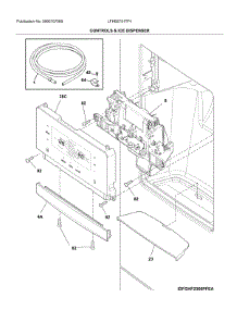 Dispenser parts for Frigidaire Refrigerator LFHB2751TF4 from AppliancePartsPros.com