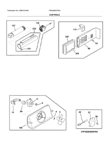 Control parts for Frigidaire Refrigerator FGSS2635TD4 from AppliancePartsPros.com