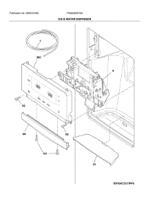 Dispenser parts for Frigidaire Refrigerator FGSS2635TD4 from AppliancePartsPros.com