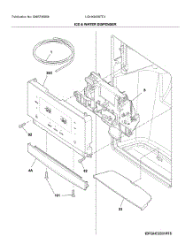 Ice & Water Dispenser parts for Frigidaire Refrigerator LGHX2636TF4 from AppliancePartsPros.com