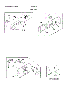 Controls parts for Frigidaire Refrigerator LGHX2636TF4 from AppliancePartsPros.com