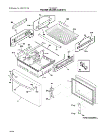Freezer Door parts for Frigidaire Refrigerator FGHD2368TF4 from AppliancePartsPros.com