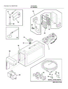 Ice Maker parts for Frigidaire Refrigerator FGHD2368TD4 from AppliancePartsPros.com
