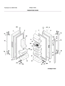 Fresh Food Doors parts for Frigidaire Refrigerator FPBS2777RFK from AppliancePartsPros.com