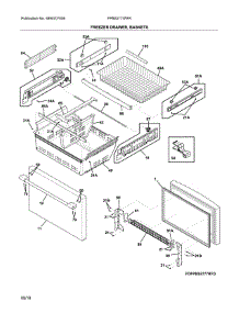 Freezer Drawer parts for Frigidaire Refrigerator FPBS2777RFK from AppliancePartsPros.com