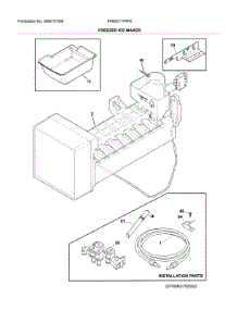 Freezer Ice Maker parts for Frigidaire Refrigerator FPBS2777RFK from AppliancePartsPros.com