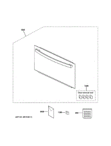 Door Parts parts for Ge Microwave PSB9120DF2WW from AppliancePartsPros.com
