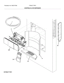Dispenser And Controls parts for Frigidaire Refrigerator FPBS2777RFK from AppliancePartsPros.com