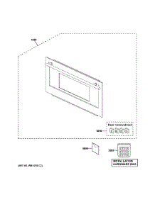 Door Parts parts for Ge Microwave ZSC1201J1SS from AppliancePartsPros.com