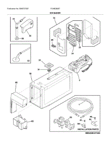 Ice Maker parts for Frigidaire Refrigerator FGHB2868TF3 from AppliancePartsPros.com