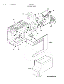 Container parts for Frigidaire Refrigerator FGSC2335TF4 from AppliancePartsPros.com