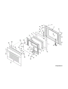 Door parts for Kenmore Range 790.42563311 (79042563311, 790 42563311) from AppliancePartsPros.com