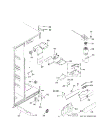 Fresh Food Section parts for Ge Refrigerator GSE25HSHJHSS from AppliancePartsPros.com