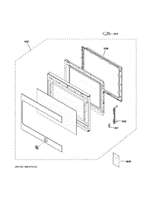 Door Parts parts for Ge Microwave PEB9159SF1SS from AppliancePartsPros.com