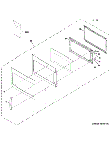 Door Parts parts for Ge Microwave JNM6171DF1BB from AppliancePartsPros.com