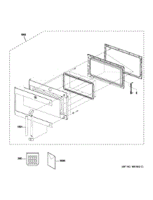 Door Parts parts for Ge Microwave CSA1201RSS03 from AppliancePartsPros.com