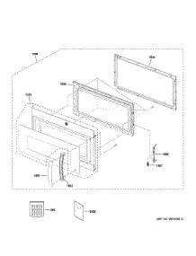 Door Parts parts for Ge Microwave PVM9179DF1BB from AppliancePartsPros.com