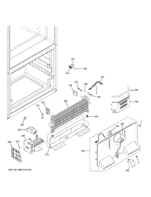 Freezer Section parts for Ge Refrigerator GDE25EGKARBB from AppliancePartsPros.com