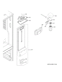 Fresh Food Section parts for Ge Refrigerator GDE25EGKARBB from AppliancePartsPros.com